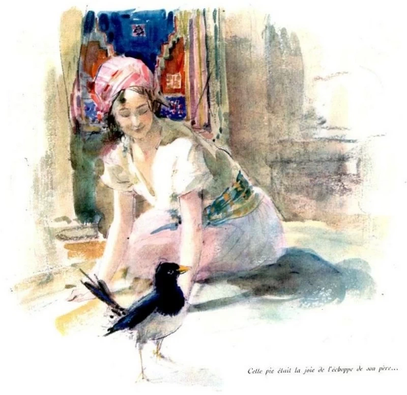 Donna orientale seduta